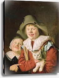 Постер Моленар Ян Children Playing with a Cat