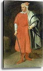 Постер Веласкес Диего (DiegoVelazquez) Portrait of the Buffoon 'Redbeard', Cristobal de Castaneda, c.1636