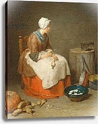 Постер Шарден Жан-Батист The Kitchen Maid, 1738