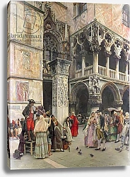 Постер Лонгсдейл Уильям In the Piazzetta, Eighteenth Century, 1859-92