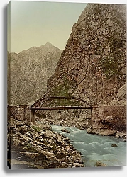 Постер Грузия. Военно-грузинская дорога. Первый мост