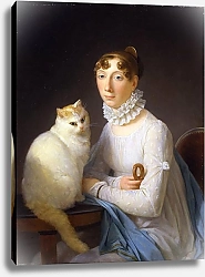 Постер Герард Маргарет Дама с кошкой