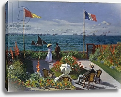 Постер Моне Клод (Claude Monet) Garden at Sainte-Adresse, 1867