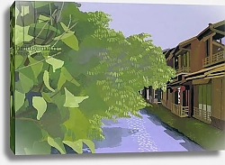 Постер Хируёки Исутзу (совр) Kyoto Takase River,