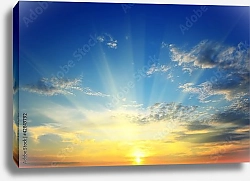 Постер Солнце над горизонтом