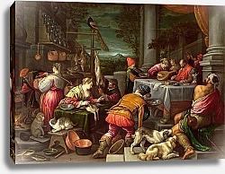Постер Бассано Леандро The Rich Man and Lazarus, 1590-95