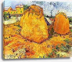 Постер Ван Гог Винсент (Vincent Van Gogh) Стога сена в Провансе