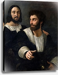 Постер Рафаэль (Raphael Santi) Self Portrait with a Friend