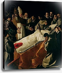 Постер Зурбаран Франсиско The Exhibition of the Body of St. Bonaventure after 1627