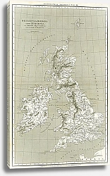 Постер Карта: Римская Британия, 1818г. 1