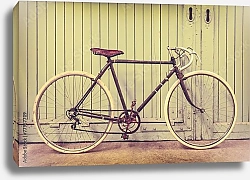 Постер Винтажный гоночный велосипед