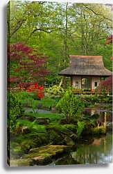 Постер Голландия. Гаага. Японский сад