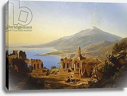 Постер Teatro Greco, Taormina, with Etna beyond, 1852