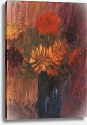 Постер Явленский Алексей Large Still life: Red and Yellow Dahlia; Grosses Stilleben: Rote und Gelbe Dahlien, 1937