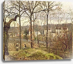 Постер Писсарро Камиль (Camille Pissarro) Winter Landscape at Louveciennes, c.1870