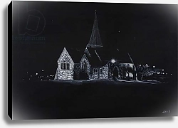 Постер Спейтан Любна (совр) All Saints' Church, Blackheath, London, black & white, 2016