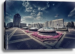 Постер Беларусь, Минск. Вид на город