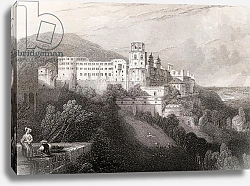 Постер Робертс Давид Heidleberg Castle, Heidleberg, engraved by J.T.Willmore in 'The Pilgrims of the Rhine', 1840