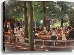 Постер Либерман Макс Beer Garden in Laren, Study; Biergarten in Laren, Studie, 1903