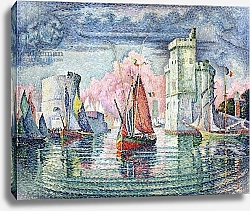 Постер Синьяк Поль (Paul Signac) The Port at La Rochelle, 1921