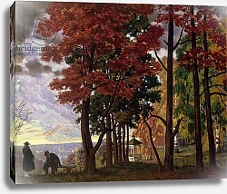 Постер Кустодиев Борис Autumn, 1918 Постер Кустодиев Борис Autumn, 1918