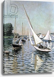 Постер Кайботт Гюстав (Gustave Caillebotte) Regatta at Argenteuil, 1893