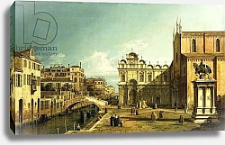 Постер Каналетто (Giovanni Antonio Canal) The Campo Santi Giovanni e Paolo, Venice, 1738-9