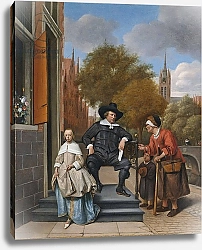Постер Стен Ян The Burgher of Delft and his Daughter, 1655