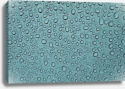 Постер Стекло в каплях дождя