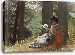 Постер Хомер Уинслоу Girl Reading Under an Oak Tree, 1879