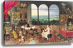 Постер Брейгель Ян Старший Hearing, 1617