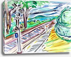 Постер Фокс Ричард (совр) Railroad Crossing, 2020,