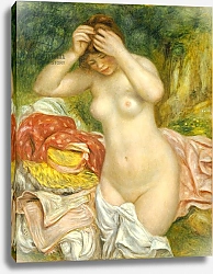 Постер Ренуар Пьер (Pierre-Auguste Renoir) Bather Arranging her Hair, 1893
