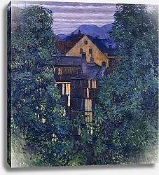 Постер Мозер Коло Overview of Payerbach, in the background the Rax; Durchblick durch Payerbach,im Hintergrund die Rax, c.1912-1913
