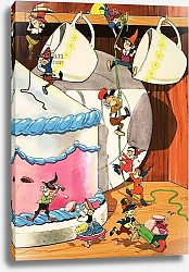 Постер Хатчингс Гордон (совр, дет) Pixies mining a sponge cake
