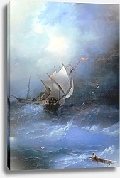 Постер Айвазовский Иван Буря в ледовитом океане