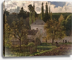 Постер Писсарро Камиль (Camille Pissarro) House in the Hermitage, Pontoise, 1873