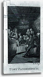 Постер Школа: Америка (18 в) Tory Pandemonium, from John Trumbull's 'M'Fingal', engraved by Elkanah Tisdale 1795