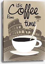 Постер Время пить кофе в Риме