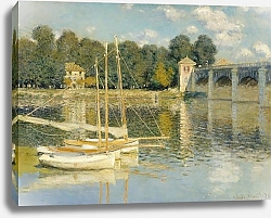 Постер Моне Клод (Claude Monet) Мост в Аргентеле