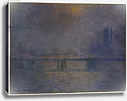 Постер Моне Клод (Claude Monet) Charing Cross Bridge, The Thames, 1900-03