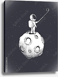 Постер Селфи на луне