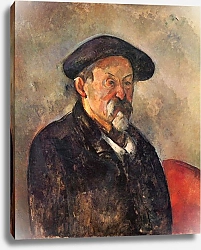 Постер Сезанн Поль (Paul Cezanne) Автопортрет в берете