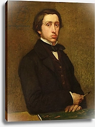 Постер Дега Эдгар (Edgar Degas) Self portrait, 1855