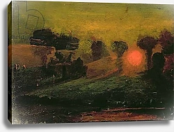 Постер Данби Франсис Sunset through Trees, c.1855