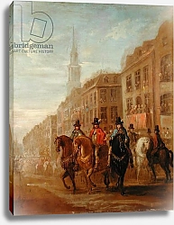 Постер Хогарт Уильям Restoration Procession of Charles II at Cheapside, c.1745