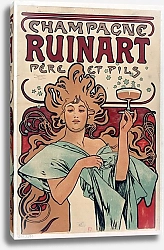 Постер Муха Альфонс Champagne Ruinart Père Et Fils.