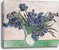 Постер Ван Гог Винсент (Vincent Van Gogh) Натюрморт: ваза с ирисами