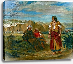 Постер Делакруа Эжен (Eugene Delacroix) View of Tangier, 1852-3