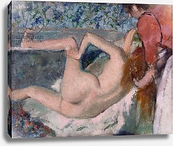Постер Дега Эдгар (Edgar Degas) After the Bath, c.1895